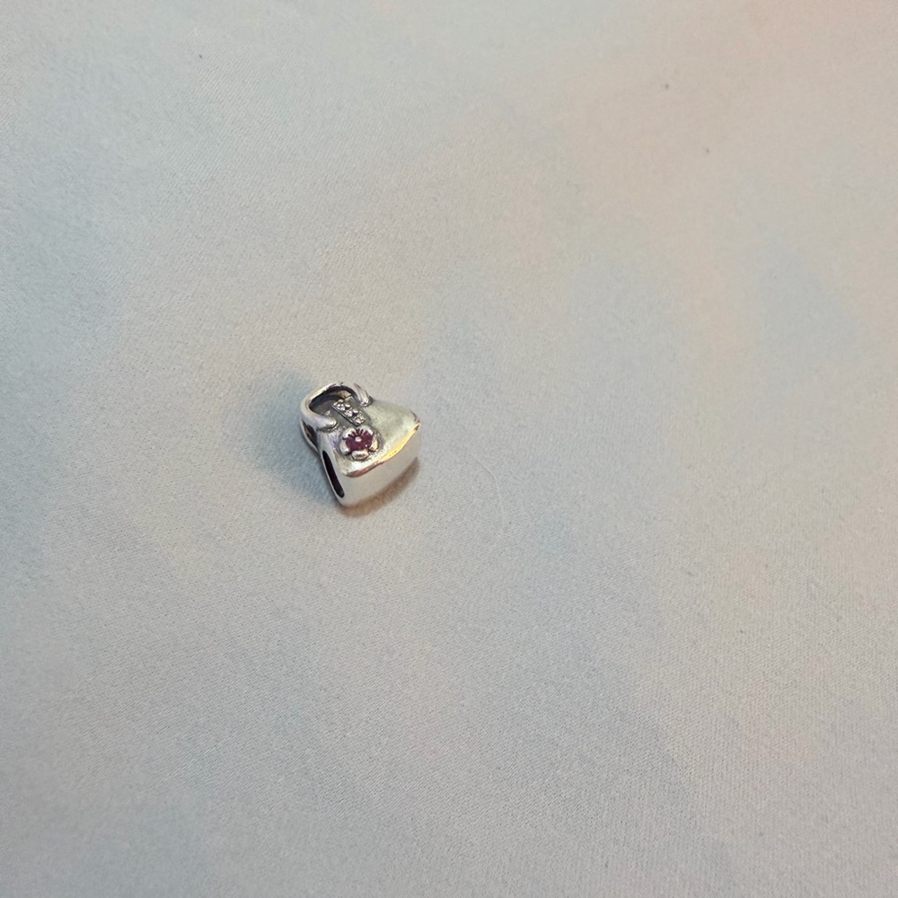 Silver & Pink Handbag Charm - Picture 7 of 7